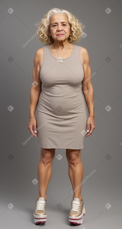 Hispanic elderly female with  blonde hair