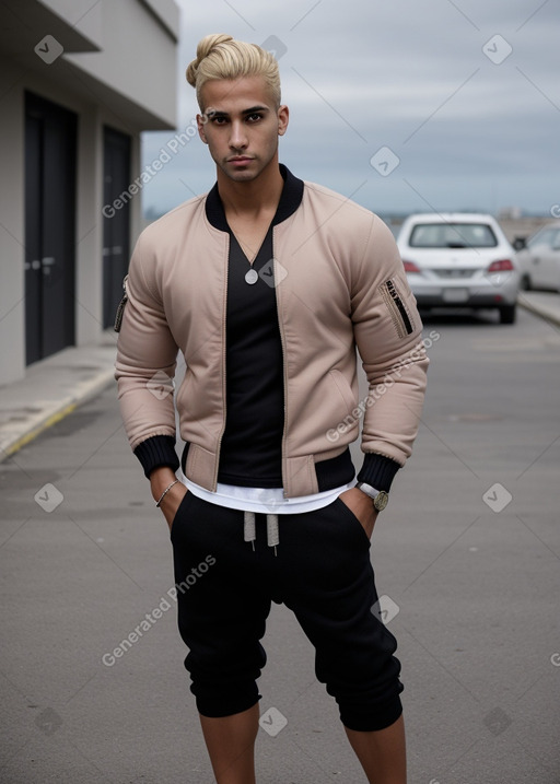 Puerto rican adult male with  blonde hair