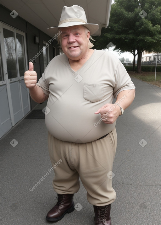 Swedish elderly male with  blonde hair