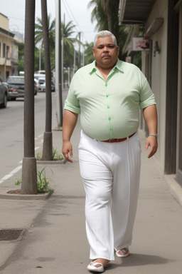 Nicaraguan middle-aged male with  white hair