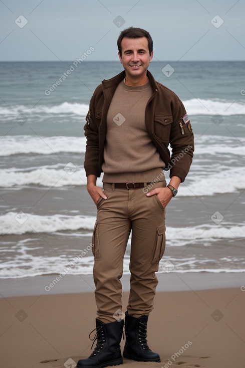 Portuguese adult male with  brown hair