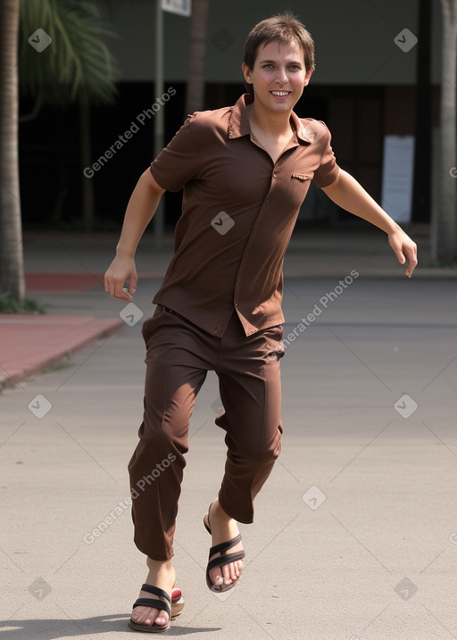 Paraguayan adult male with  brown hair