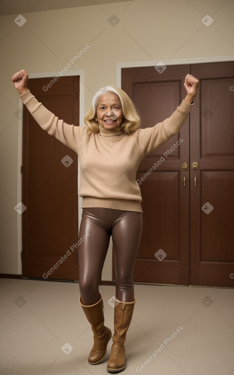 Elderly female with  blonde hair