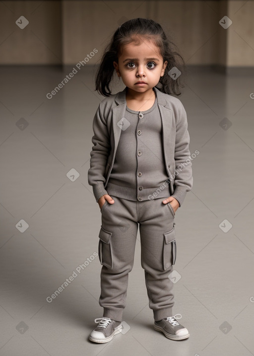 Yemeni infant girl with  gray hair