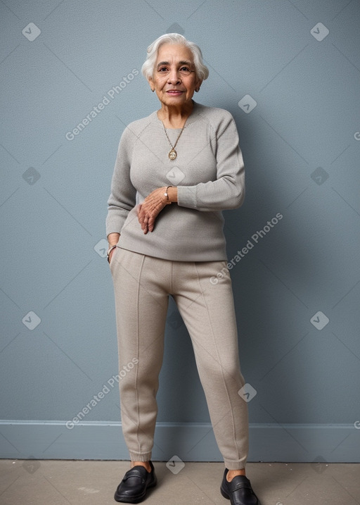 Puerto rican elderly female with  gray hair