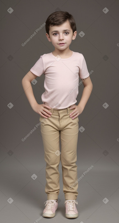 Romanian child boy with  brown hair