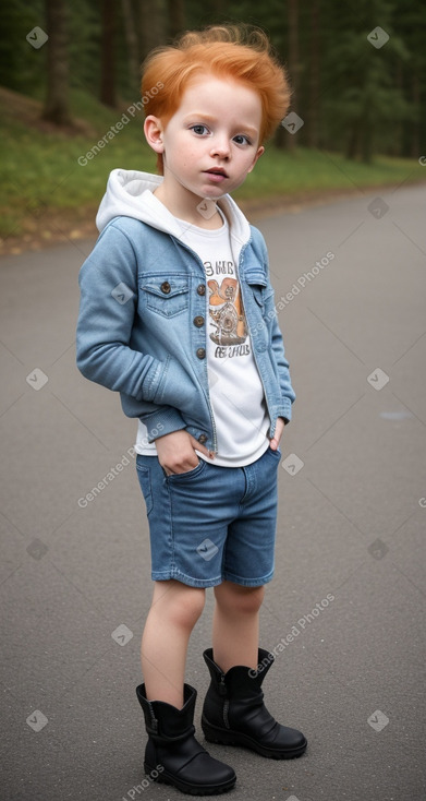 Austrian infant boy with  ginger hair