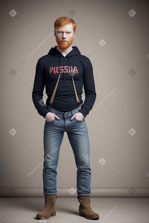 Russian adult male with  ginger hair