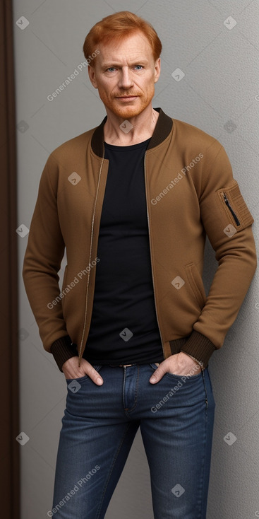 Hungarian 45 years male with  ginger hair