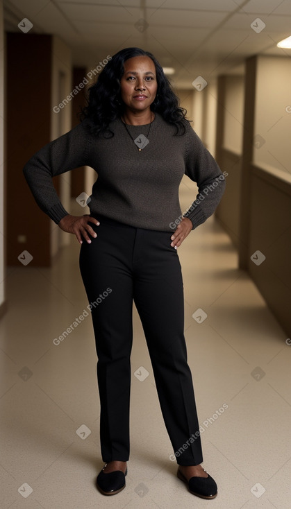 African american 45 years female with  black hair