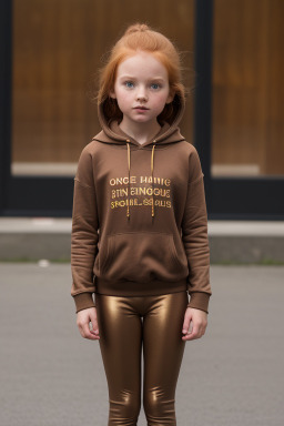 Child girl with  ginger hair