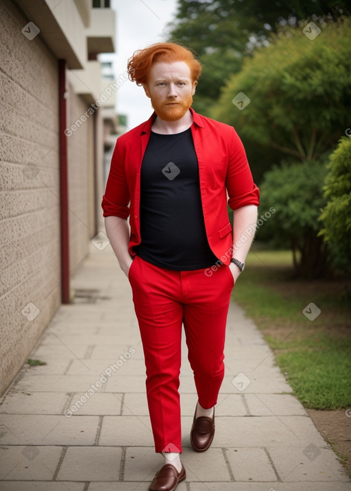 Nigerian adult non-binary with  ginger hair