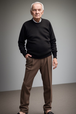 Finnish elderly male with  black hair