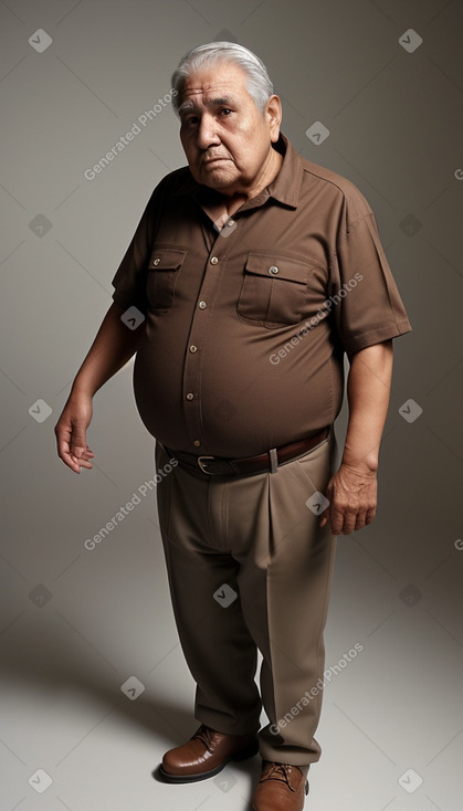 Ecuadorian elderly male with  brown hair