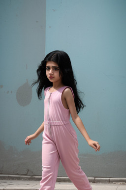 Bahraini child girl with  black hair