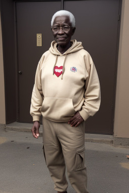 Ghanaian elderly male with  brown hair