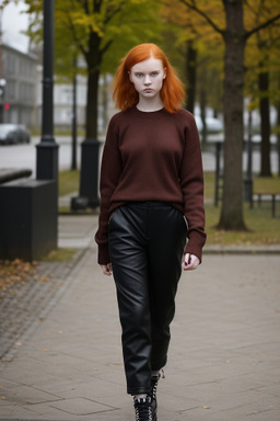 Estonian young adult female with  ginger hair