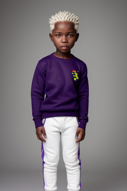 Zimbabwean child boy with  white hair