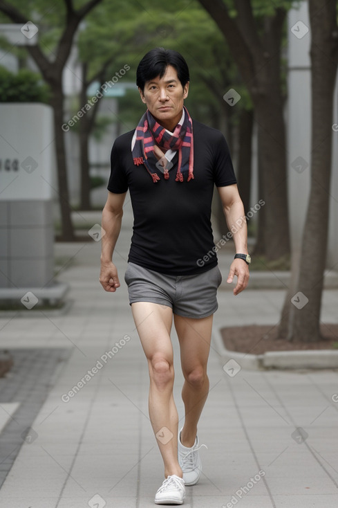 South korean 45 years male with  black hair