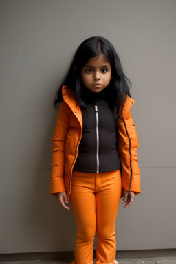 Guatemalan child girl with  black hair