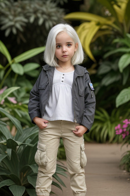 Israeli infant girl with  white hair