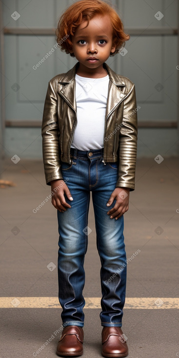 Ethiopian infant boy with  ginger hair