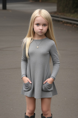 German child girl with  blonde hair