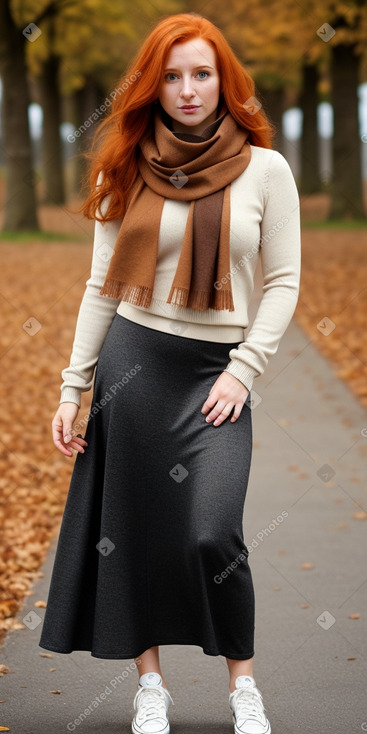 Belgian adult female with  ginger hair