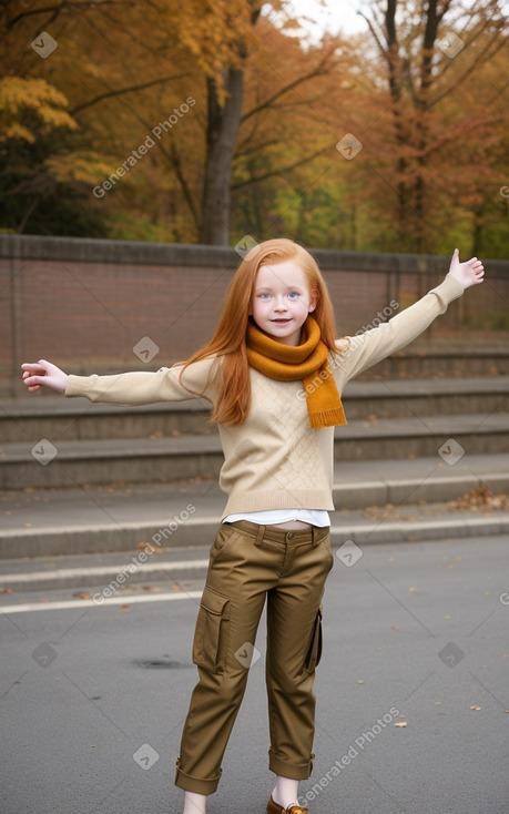 Child girl with  ginger hair