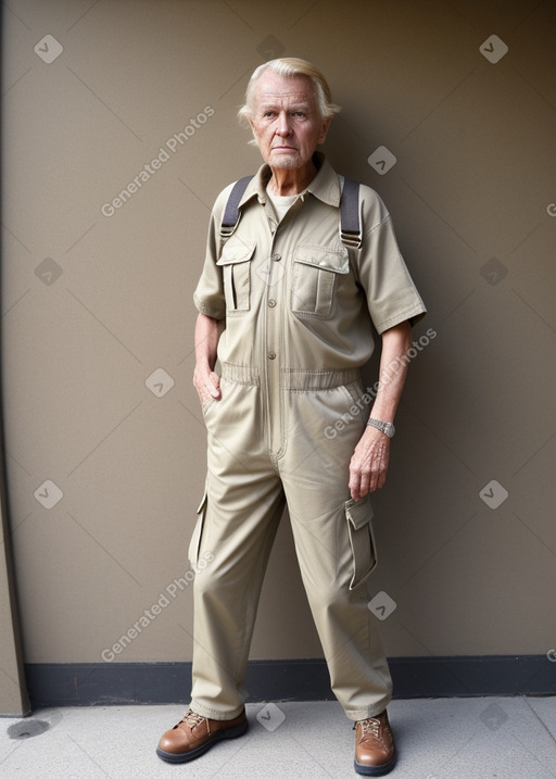 African elderly male with  blonde hair