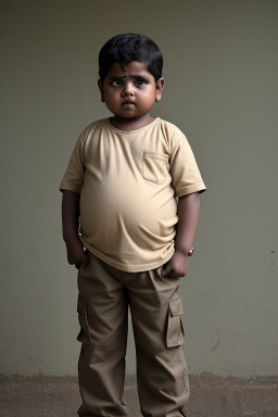 Sri lankan infant boy with  black hair