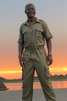 Zimbabwean middle-aged male with  blonde hair