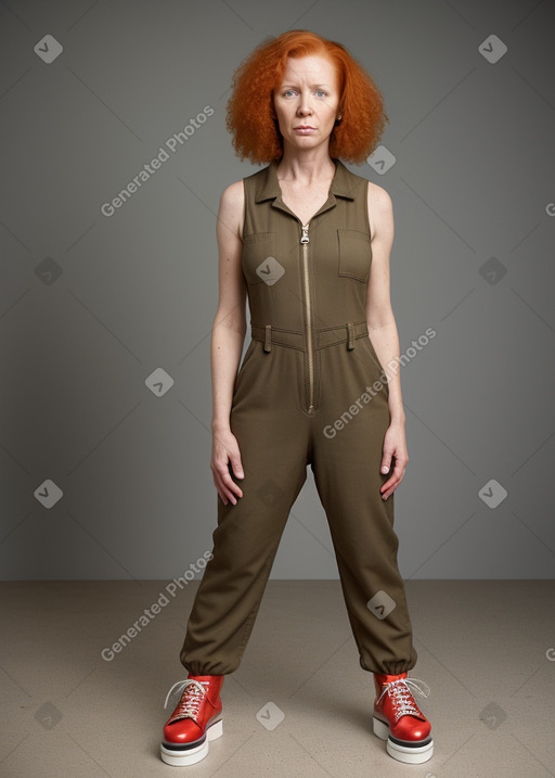 Zimbabwean 45 years female with  ginger hair