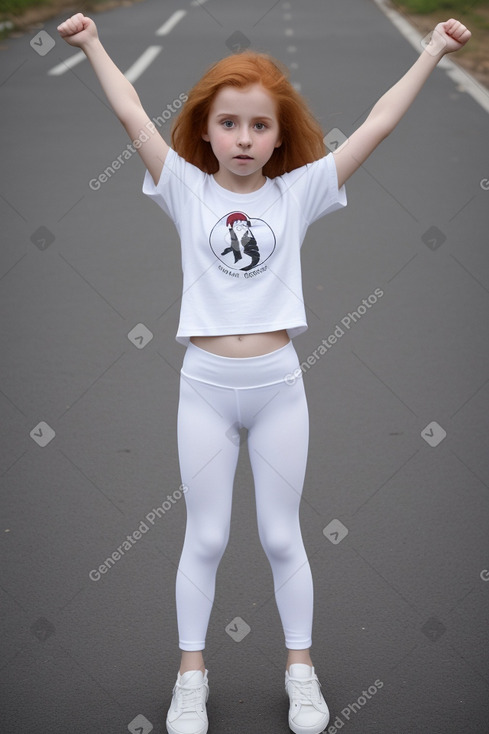 Georgian child girl with  ginger hair