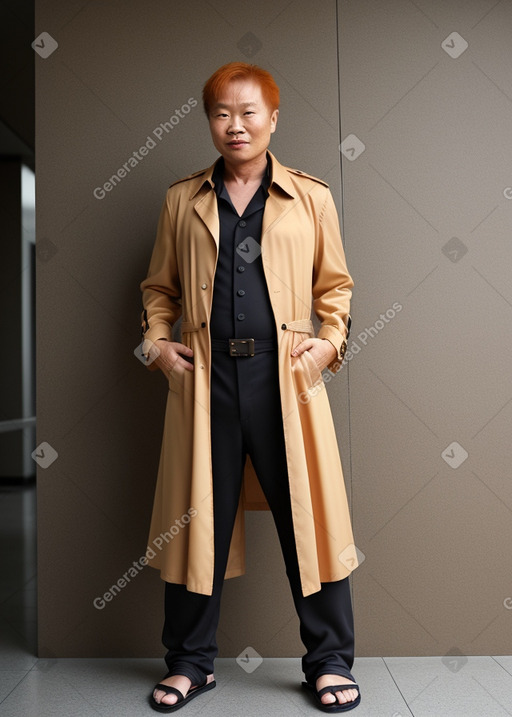 Vietnamese middle-aged male with  ginger hair