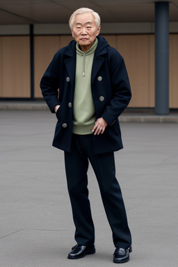 Korean elderly male with  blonde hair