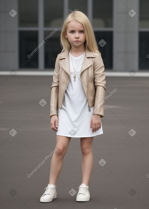 Child female with  blonde hair