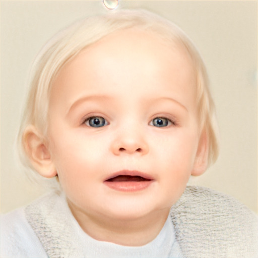 Neutral white child female with short  brown hair and blue eyes