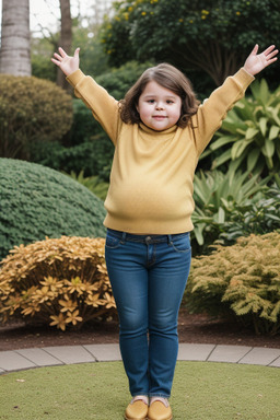 Brazilian child girl with  brown hair