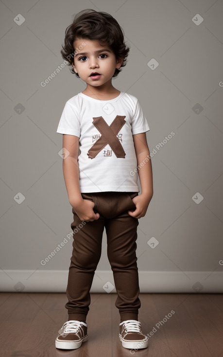 Venezuelan infant boy with  brown hair