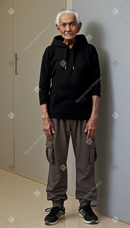 Saudi arabian elderly male with  black hair