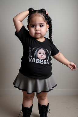 Venezuelan infant girl with  gray hair