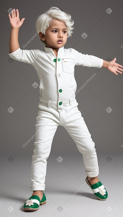 Bangladeshi infant boy with  white hair