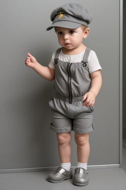 Uruguayan infant boy with  gray hair