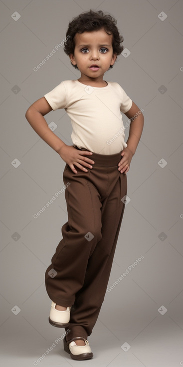 Libyan infant boy with  brown hair