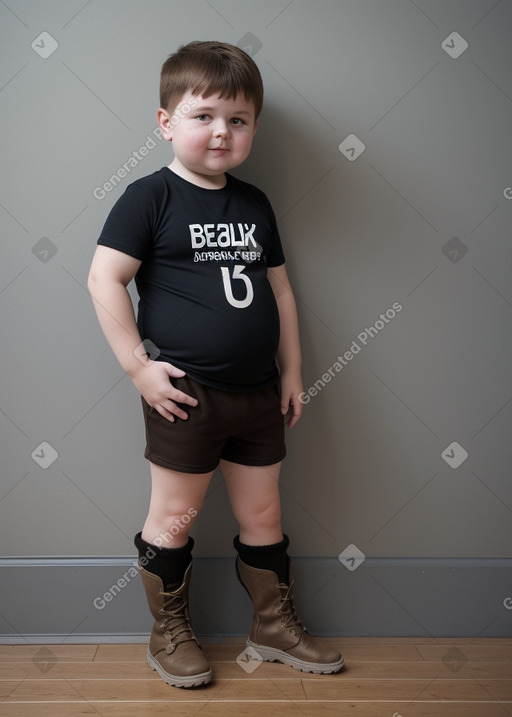 Belarusian child boy with  brown hair