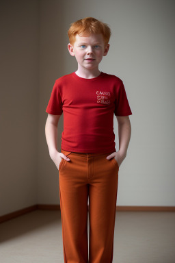 Icelandic child boy with  ginger hair