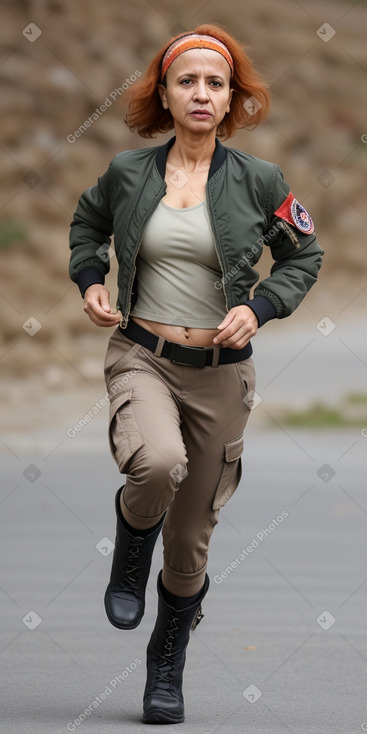 Yemeni middle-aged female with  ginger hair