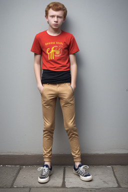 Venezuelan teenager boy with  ginger hair