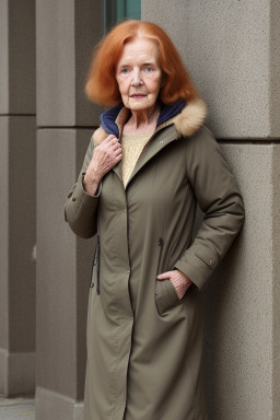 British elderly female with  ginger hair